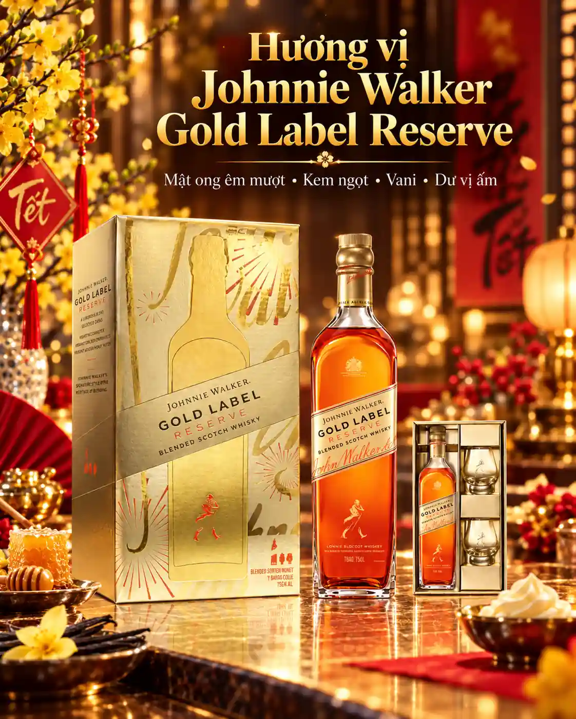 Hương vị Johnnie Walker Gold Label Reserve