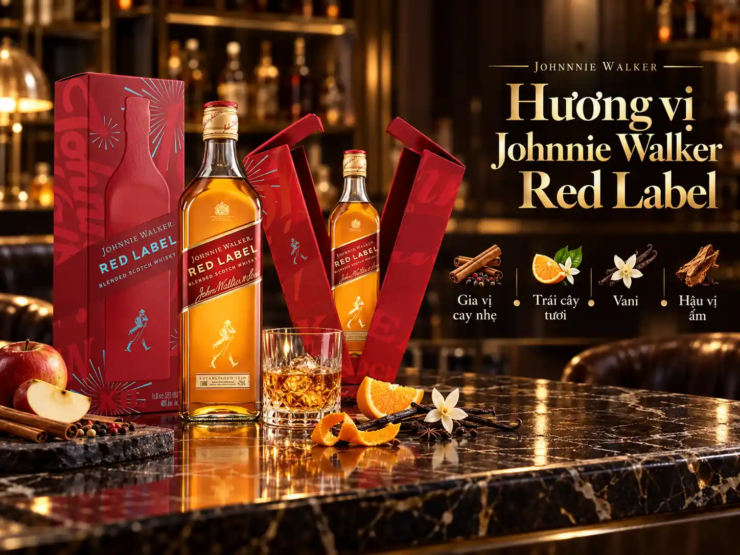 Hương vị Johnnie Walker Red Label