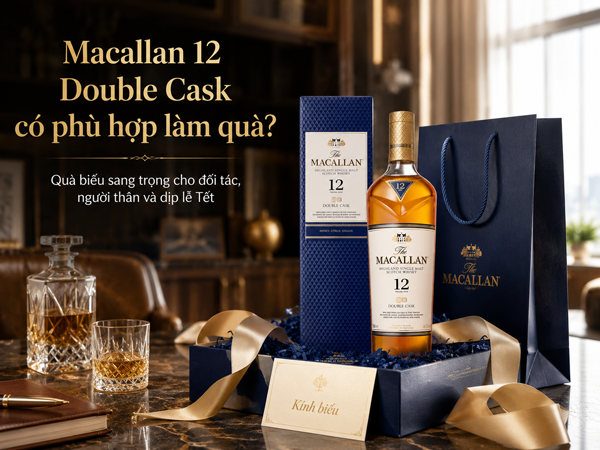 Macallan 12 Double Cask làm quà biếu