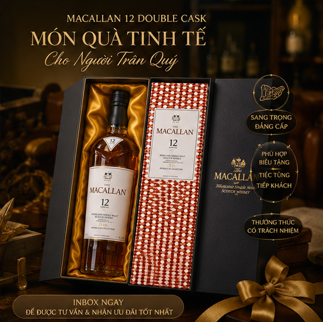 Macallan 12 Double Cask làm quà biếu