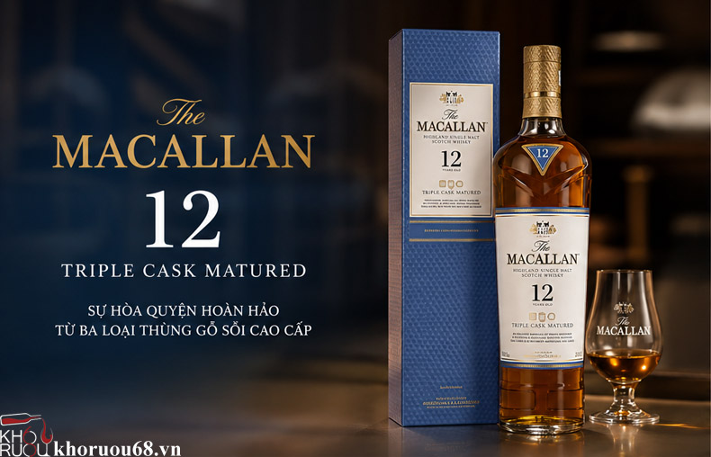 Rượu Macallan 12 Triple Cask Chính Hãng