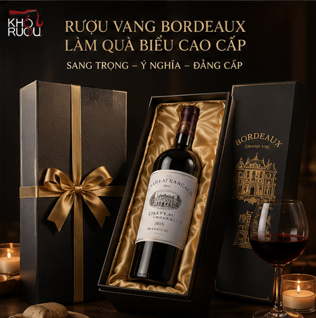 Rượu vang Bordeaux làm quà biếu