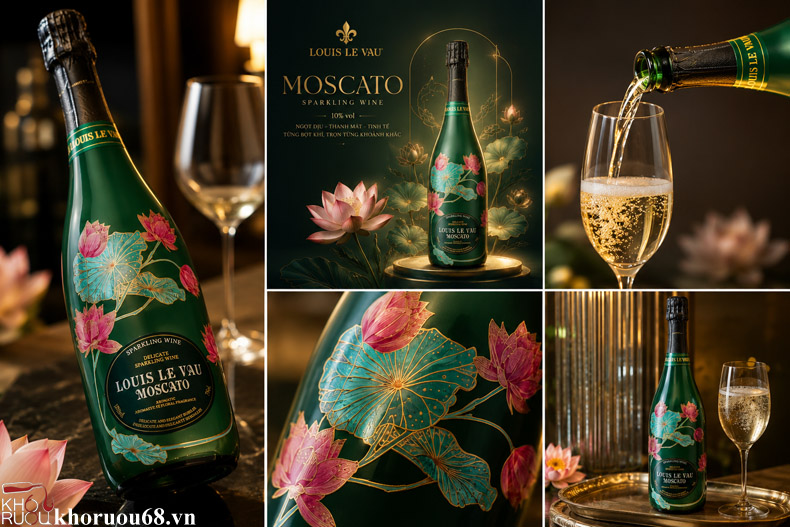 Rượu Vang Louis Le Vau Moscato 10% Thơm Ngon Giá Tốt