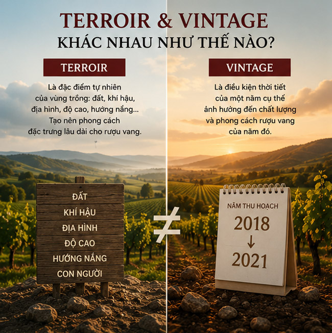 Terroir Là Gì? Vì Sao Cùng Một Giống Nho Nhưng Rượu Vang Lại Khác Nhau? Terroir và Vintage