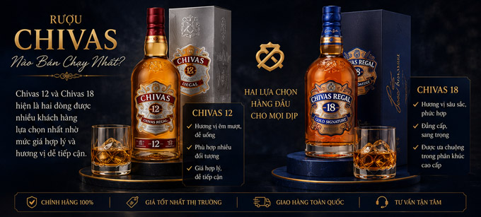 Rượu Chivas 18 và Chivas 21 Chính Hãng