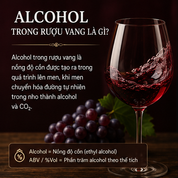 Alcohol Trong Rượu Vang Là Gì? Hiểu Đúng Về Nồng Độ Cồn, ABV Và Cách Cảm Nhận