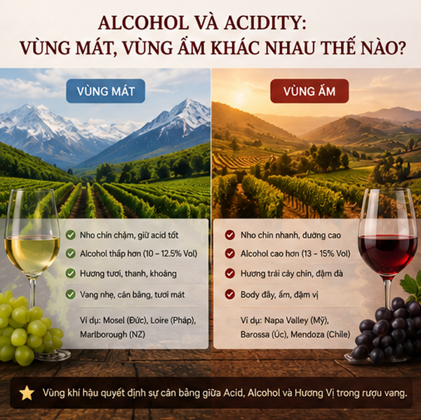 Alcohol và Acidity