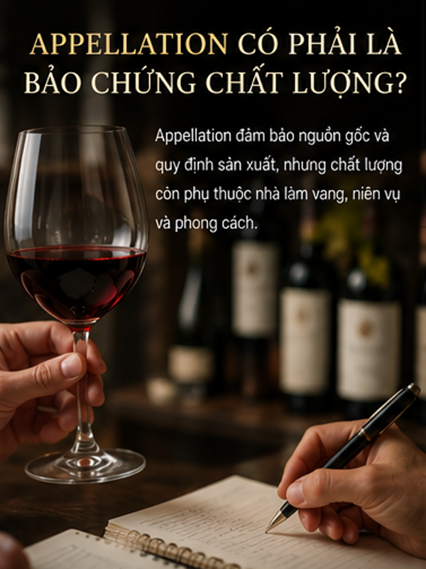 Appellation Là Gì? Hiểu Đúng Về Vùng Xuất Xứ Trên Nhãn Rượu Vang Appellation có phải là bảo chứng chất lượng cho rượu vang