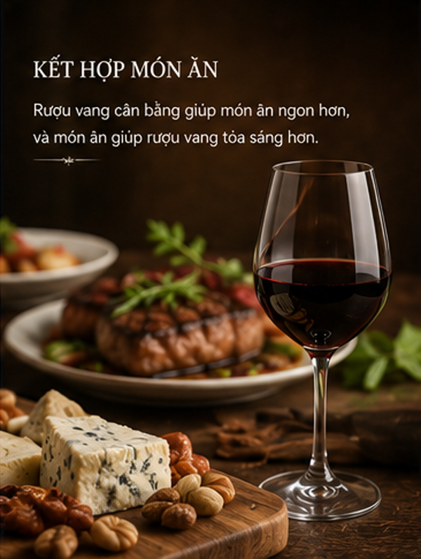 Balance kết hợp với món ăn