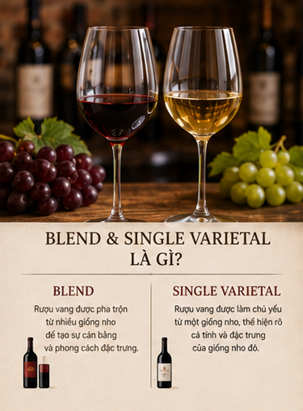 Blend Và Single Varietal Là Gì? Cách Phân Biệt Rượu Vang Pha Trộn Và Rượu Vang Đơn Giống Nho Blend Và Single Varietal Là Gì? Cách Phân Biệt Rượu Vang Pha Trộn Và Rượu Vang Đơn Giống Nho