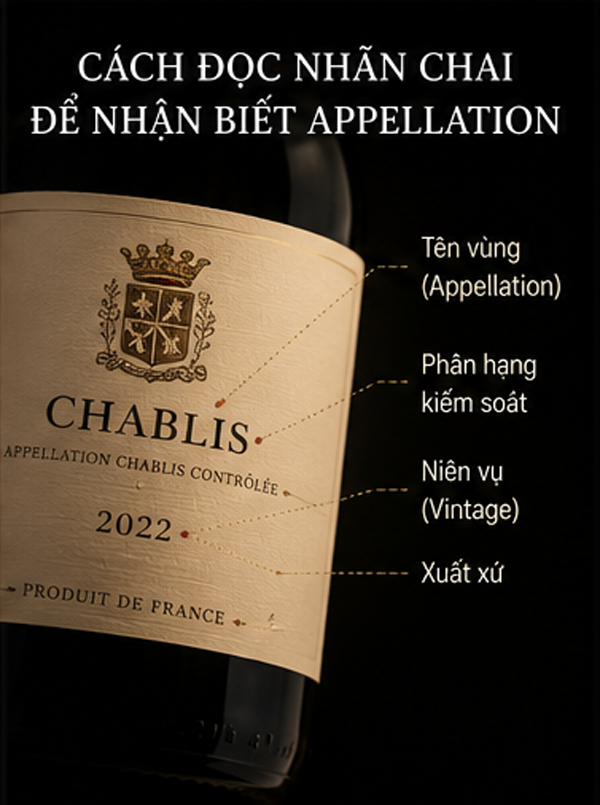 Appellation Là Gì? Hiểu Đúng Về Vùng Xuất Xứ Trên Nhãn Rượu Vang Cách đọc nhãn chai để nhận biết Appellation