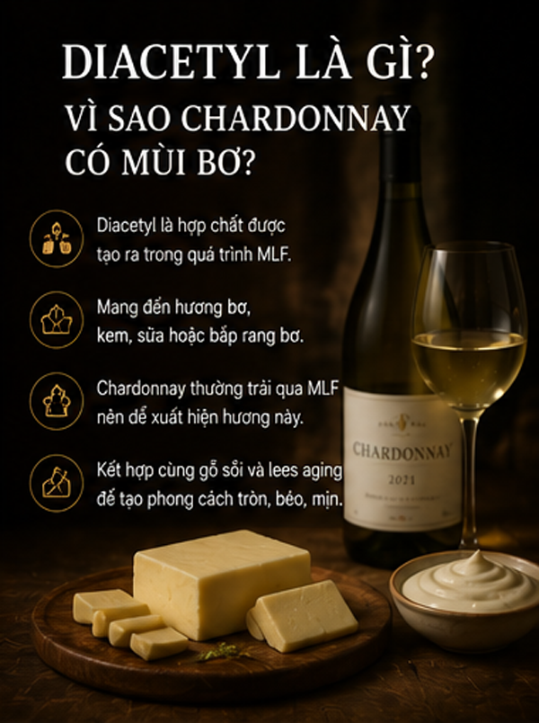 Malolactic Fermentation Là Gì? Vì Sao Rượu Vang Có Hương Bơ Và Cảm Giác Mềm Hơn? Diacetyl là gì