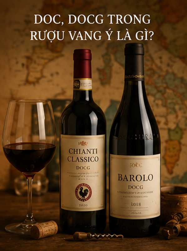 Appellation Là Gì? Hiểu Đúng Về Vùng Xuất Xứ Trên Nhãn Rượu Vang DOC và DOCG trong rượu vang Ý