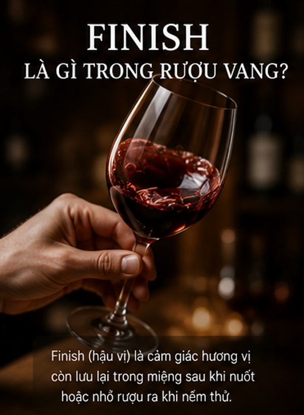 Finish Là Gì Trong Rượu Vang? Hiểu Đúng Về Hậu Vị Khi Thưởng Thức Vang