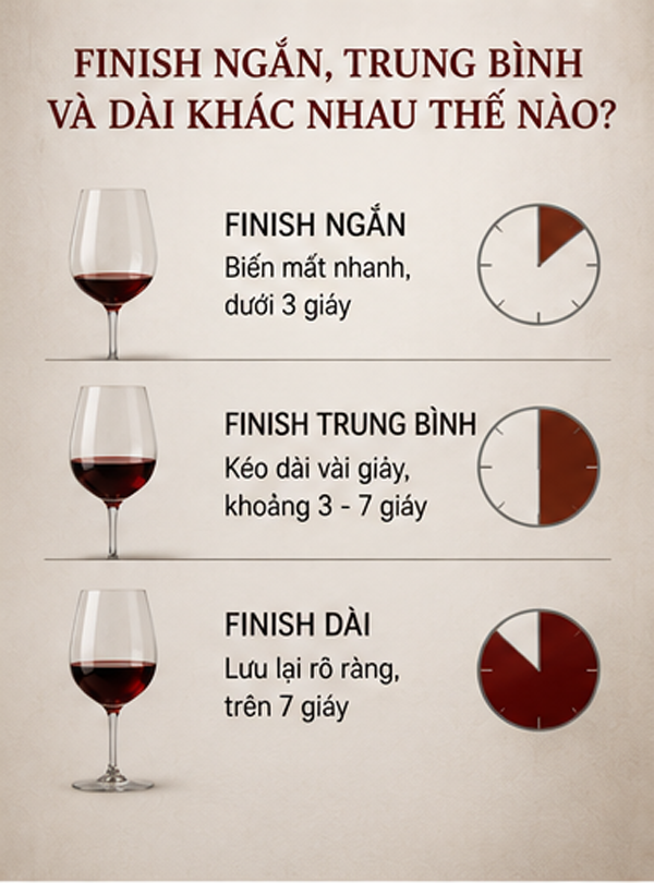 Finish ngắn, trung bình, dài khác nhau thế nào