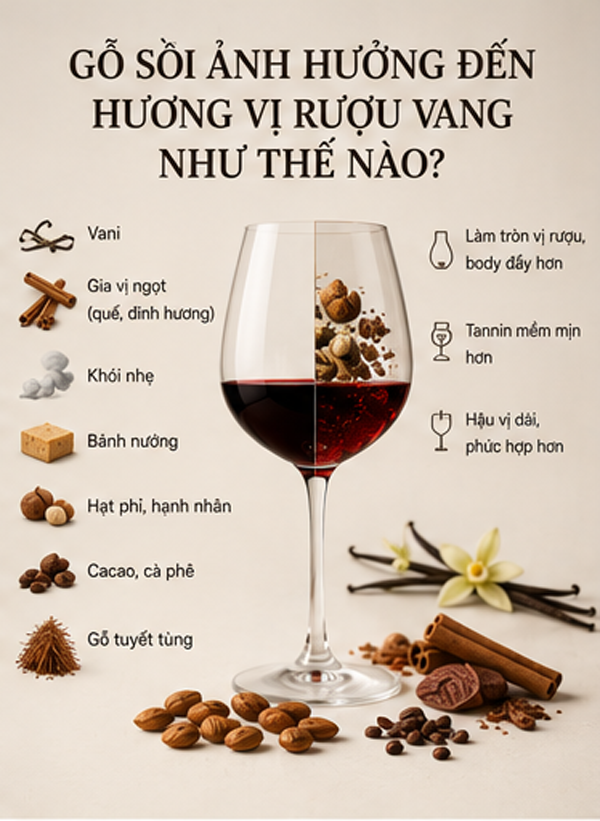 Oak Aging Là Gì? Ủ Gỗ Sồi Ảnh Hưởng Đến Hương Vị Rượu Vang Như Thế Nào? Gỗ sồi ảnh hưởng đến rượu vang