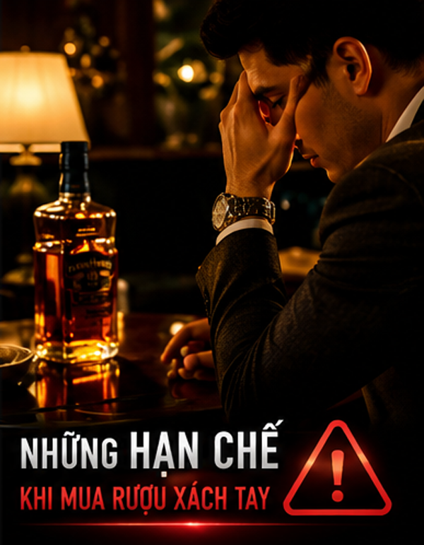 Hạn chế khi mua rượu ngoại xách tay