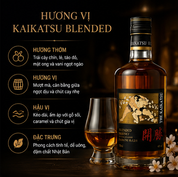 Hương vị rượu Kaikatsu Blended