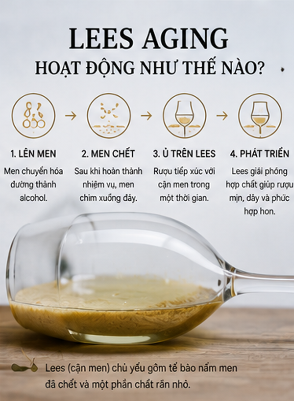Lees Aging Là Gì? Ủ Trên Cặn Men Ảnh Hưởng Đến Hương Vị Rượu Vang Ra Sao? Cách Lees Aging hoạt động