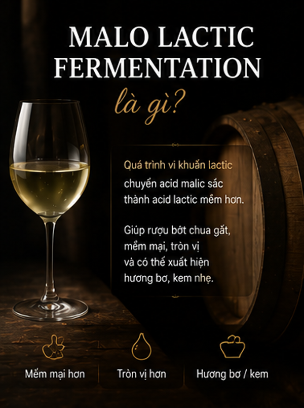 Malolactic Fermentation Là Gì? Vì Sao Rượu Vang Có Hương Bơ Và Cảm Giác Mềm Hơn?