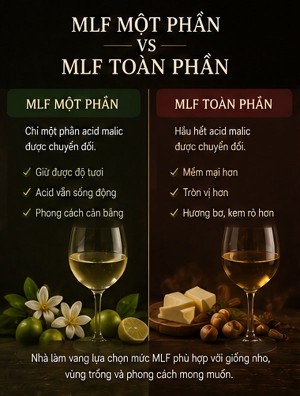 Malolactic Fermentation Là Gì? Vì Sao Rượu Vang Có Hương Bơ Và Cảm Giác Mềm Hơn? MLF một phần và MLF toàn phần