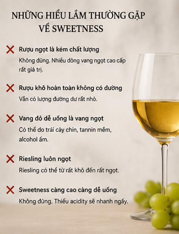 Những hiểu lầm thường gặp về Sweetness
