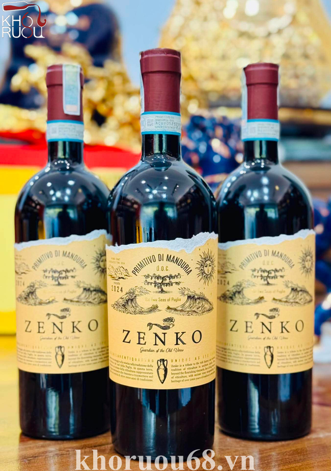 Rượu vang Ý Zenko Primitivo