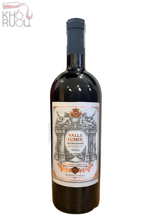 Rượu Vang Valle Lumer Negroamaro Puglia 16% Vol