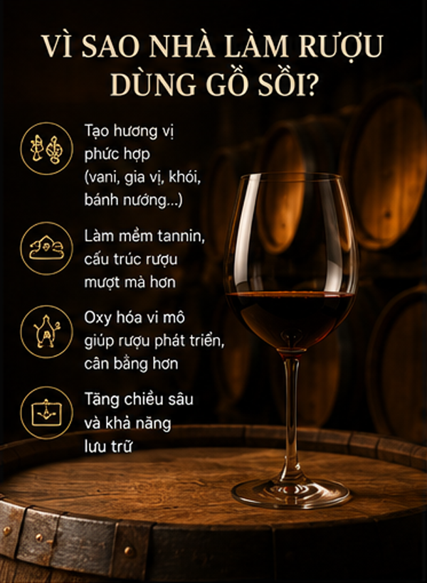 Oak Aging Là Gì? Ủ Gỗ Sồi Ảnh Hưởng Đến Hương Vị Rượu Vang Như Thế Nào? Ủ rượu dùng gỗ sồi