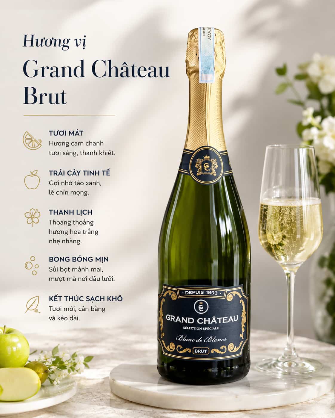 Hương vị Grand Château Brut