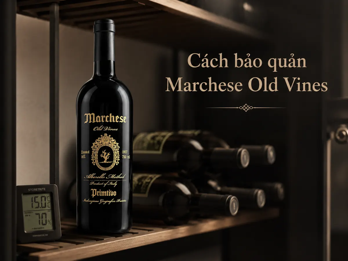Cách bảo quản Marchese Old Vines