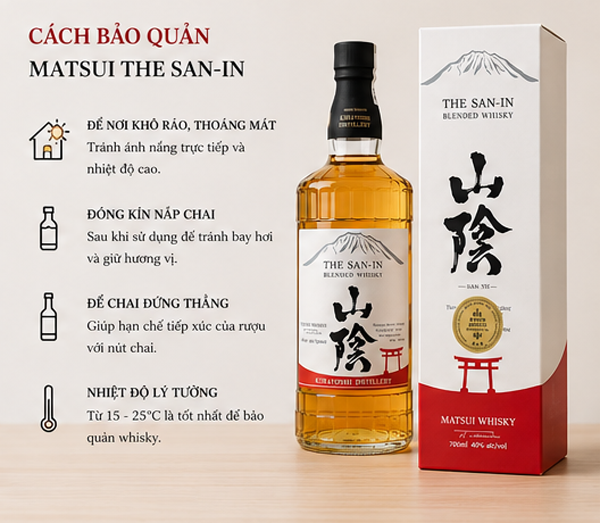 Cách bảo quản Matsui The San-In