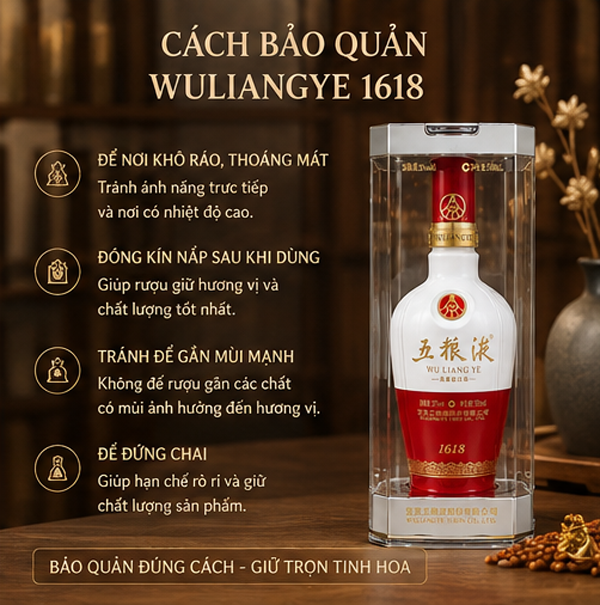 Cách bảo quản Wuliangye 1618