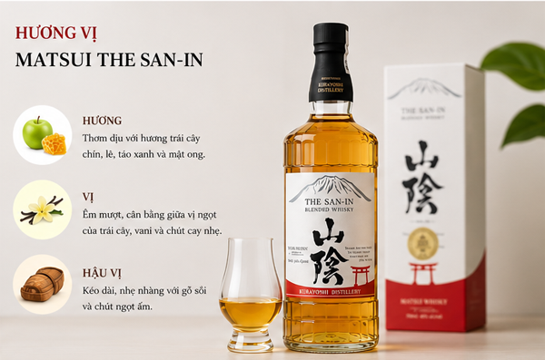 Hương vị Matsui The San-In Blended Whisky