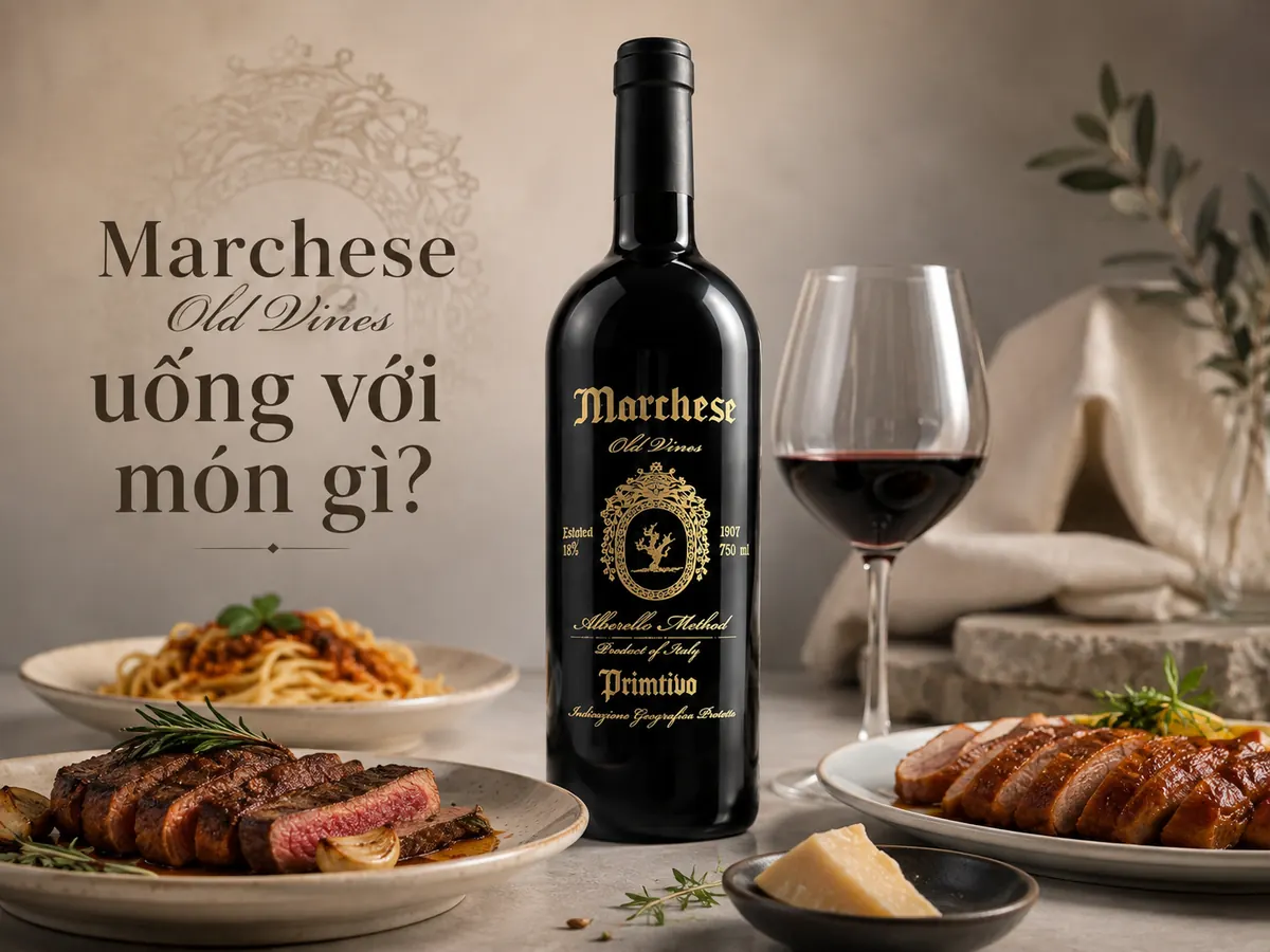 Marchese Old Vines kết hợp với món ăn