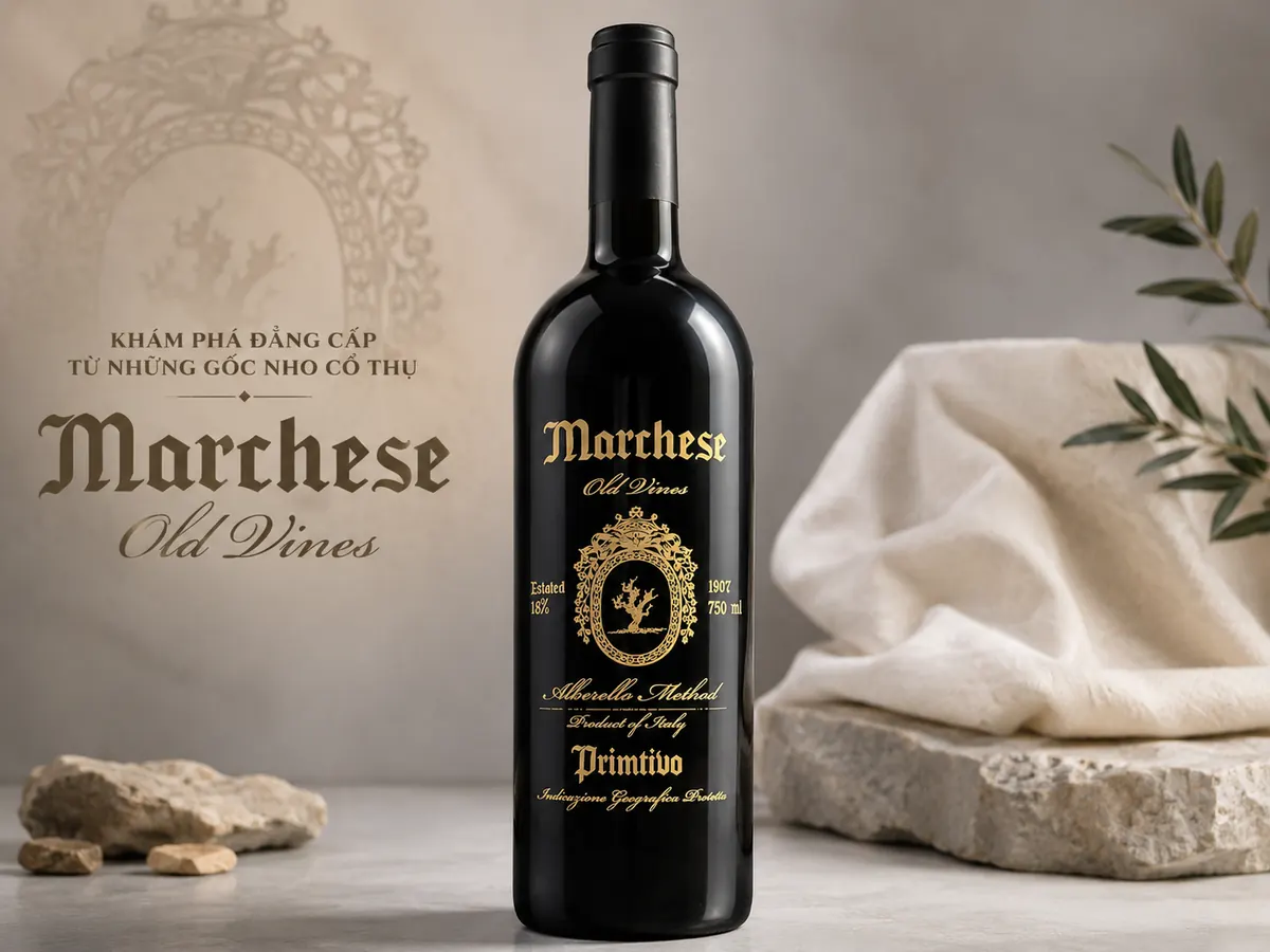 Rượu vang Marchese Old Vines Primitivo Puglia