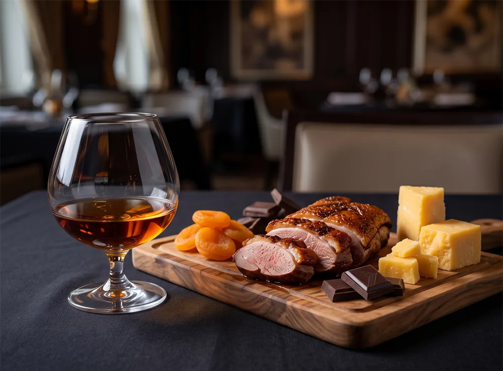 Rượu Brandy kết hợp với món ăn