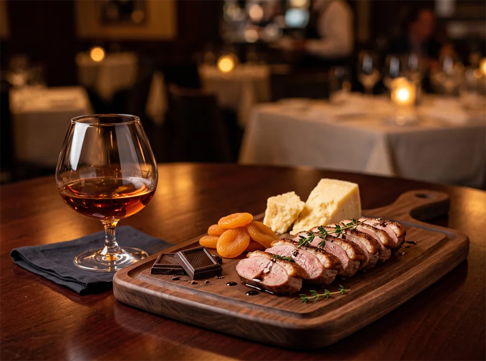 Rượu Cognac kết hợp với món ăn