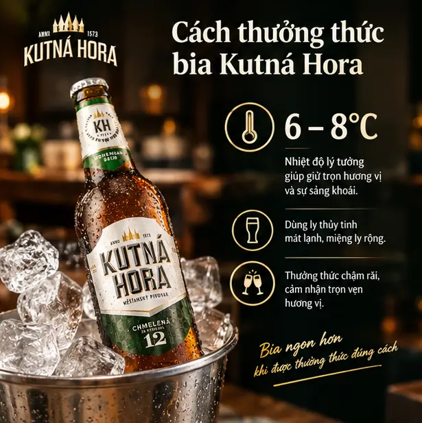 Cách thưởng thức bia Kutná Hora