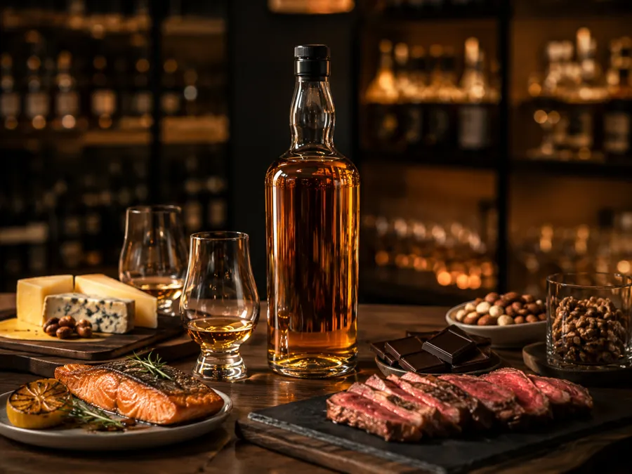 Rượu Single Malt Whisky kết hợp với món ăn