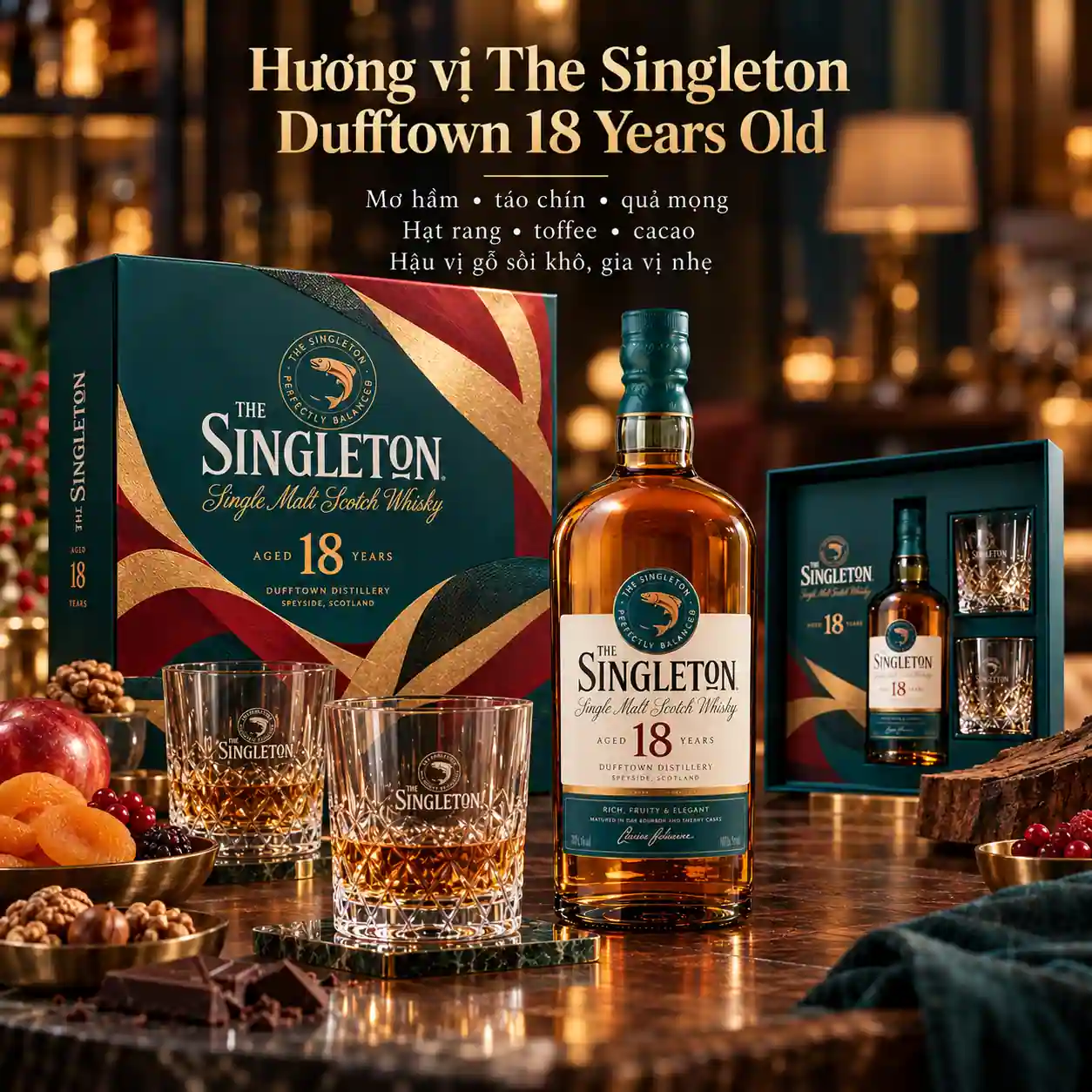 Hương vị The Singleton Dufftown 18 Years Old