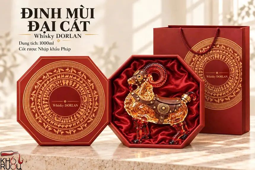 Kệ Dê Đinh Mùi Đại Cát Whisky Dorlan 2027