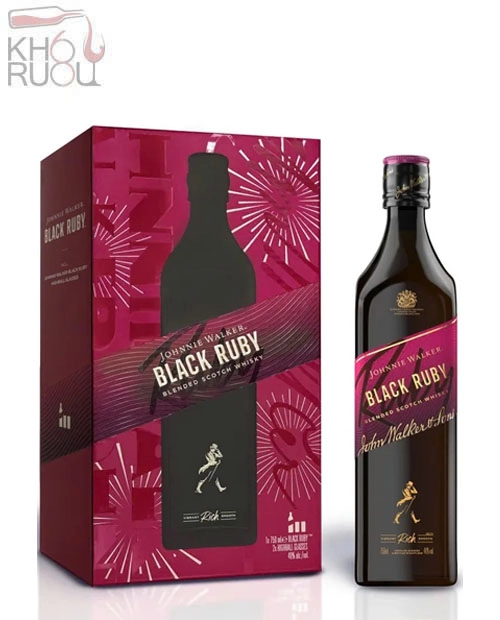 Rượu Johnnie Walker Black Ruby Hộp Quà Tết 2027 Rượu Johnnie Walker Black Ruby Hộp Quà Tết 2027