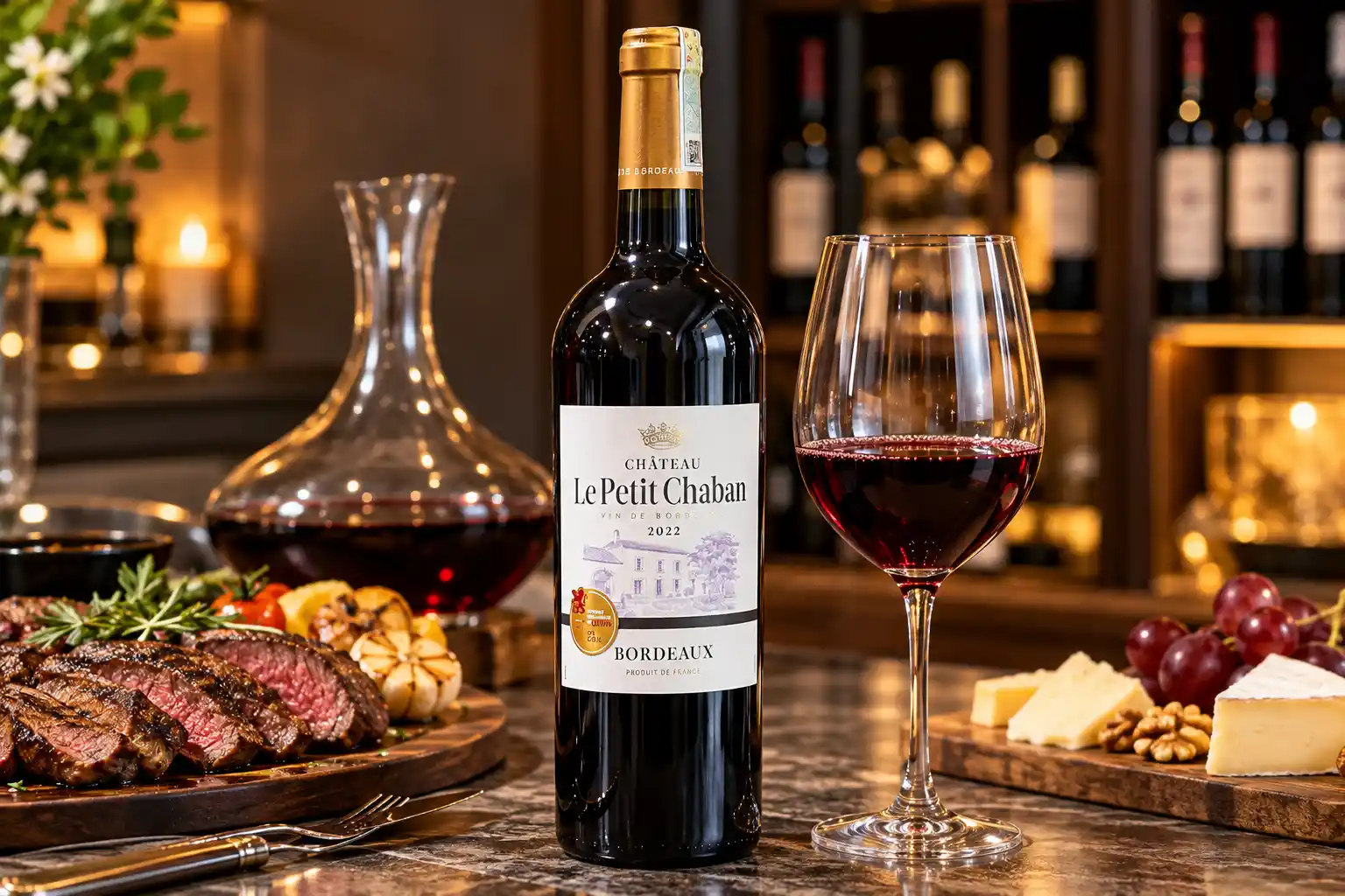Château Le Petit Chaban kết hợp với món ăn