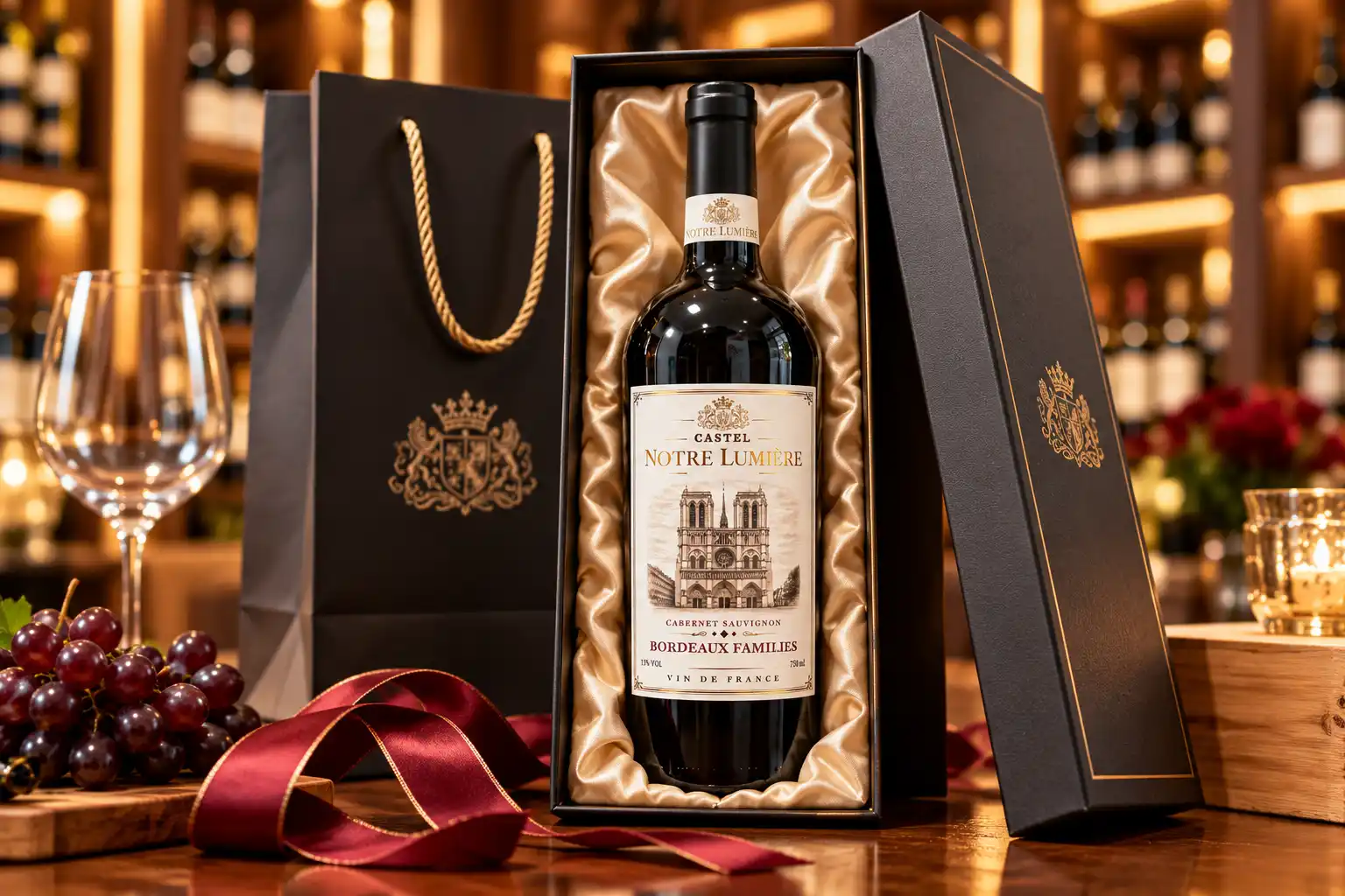 Rượu Vang Notre Lumiere Bordeaux Families Làm Quà Tặng